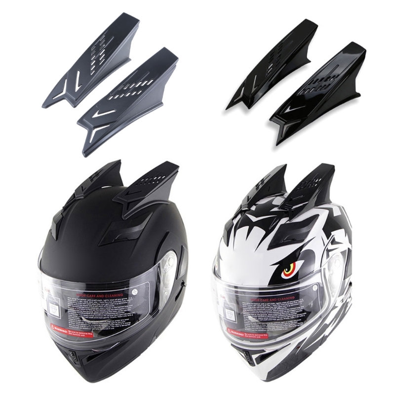 Scooter Helmet Set - 2Pcs Helmet Racing Ear Horns Motorcycle