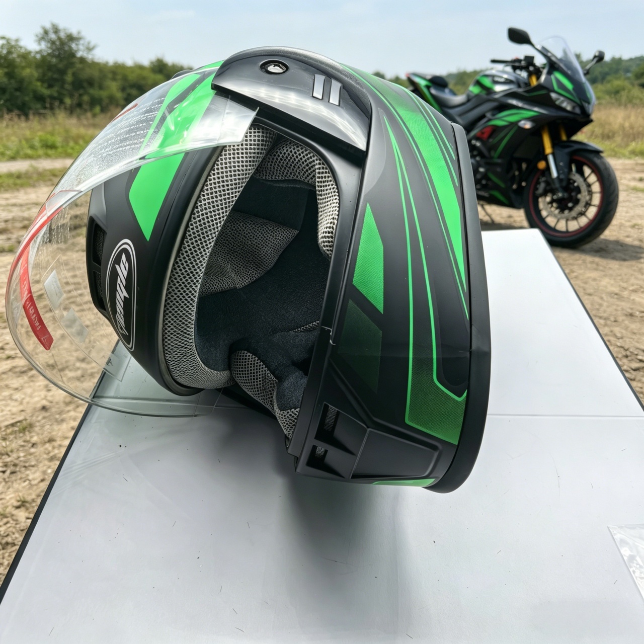 Men's Full Face Motorcycle Hel - Scooter Helmet Set review and price
