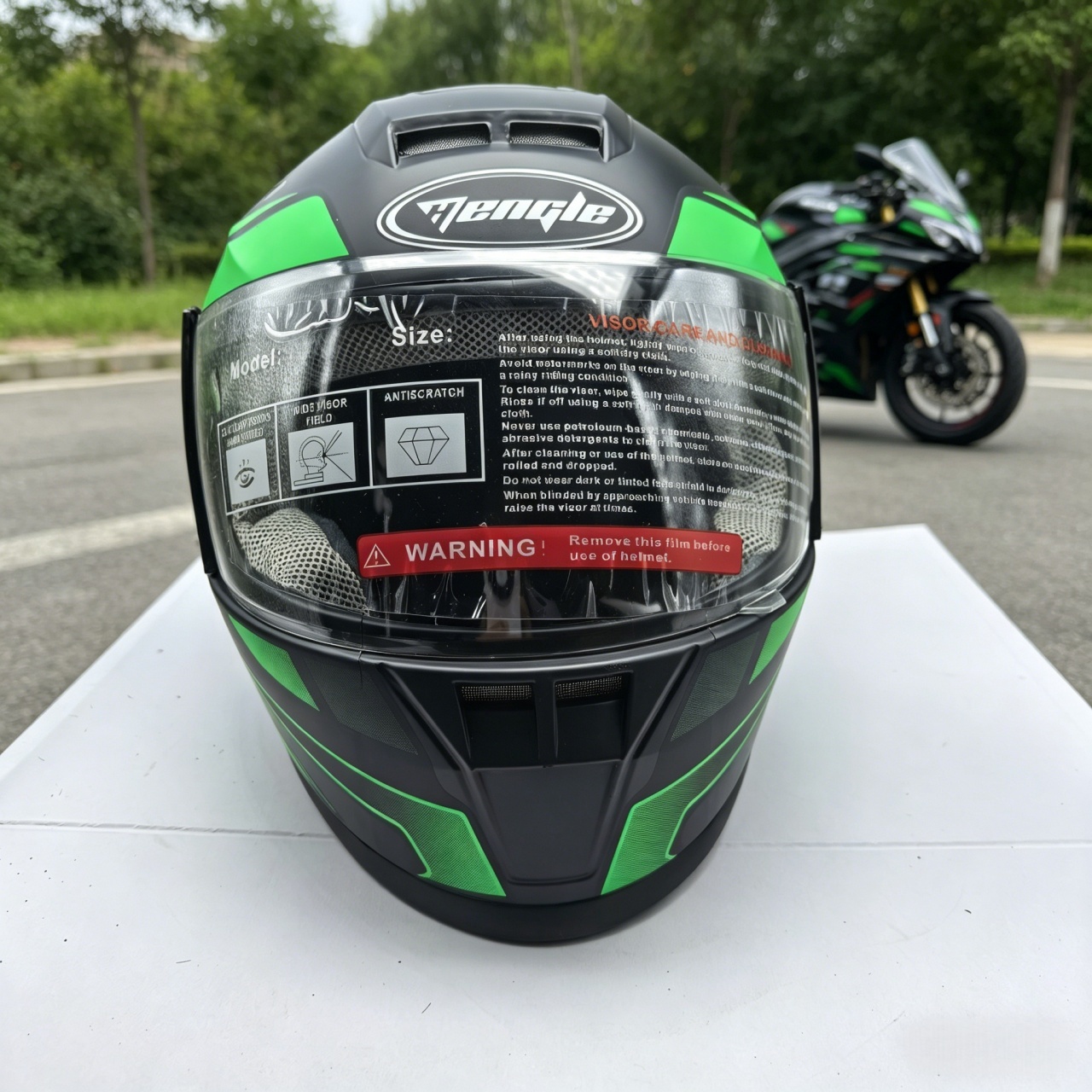 Men's Full Face Motorcycle Hel - Scooter Helmet Set review and price
