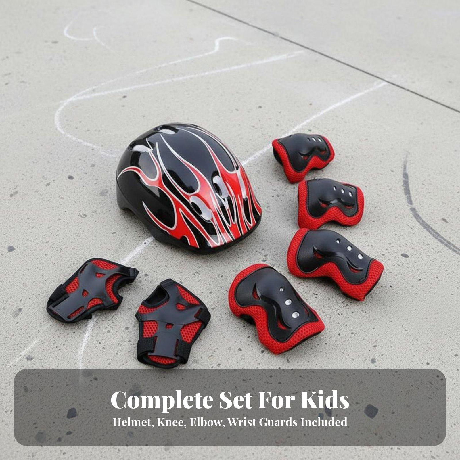 Kids Helmet and Knee Elbow Wri - Scooter Helmet Set review and price