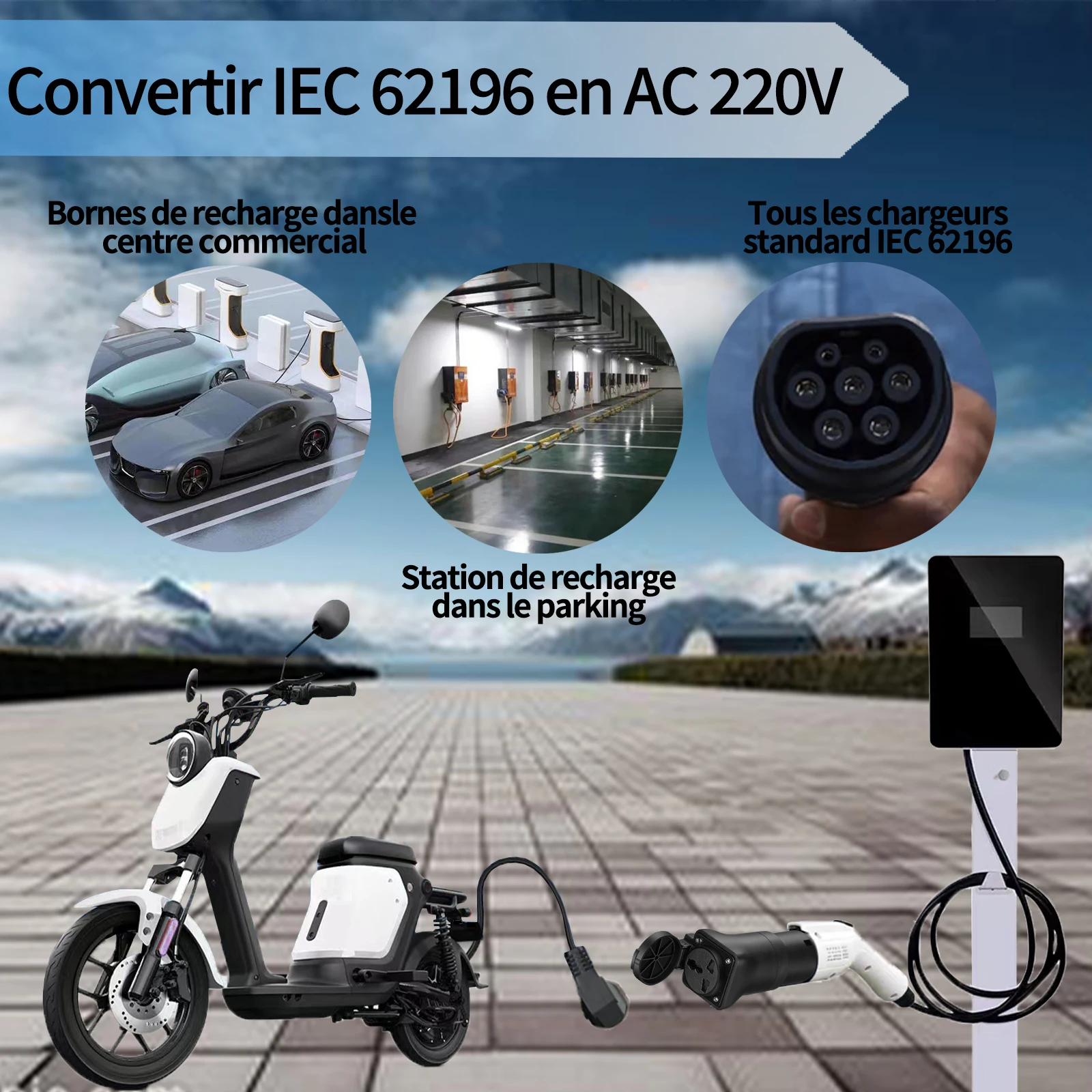Type2 EV Charger Adapter EVSE  - Electric Scooter Charger review and price