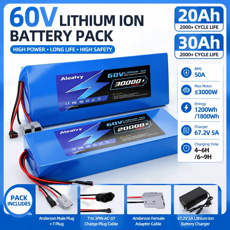  60V 20AH 30AH 21700 Lithium B - 60V 30Ah 21700 Battery Pack review and price