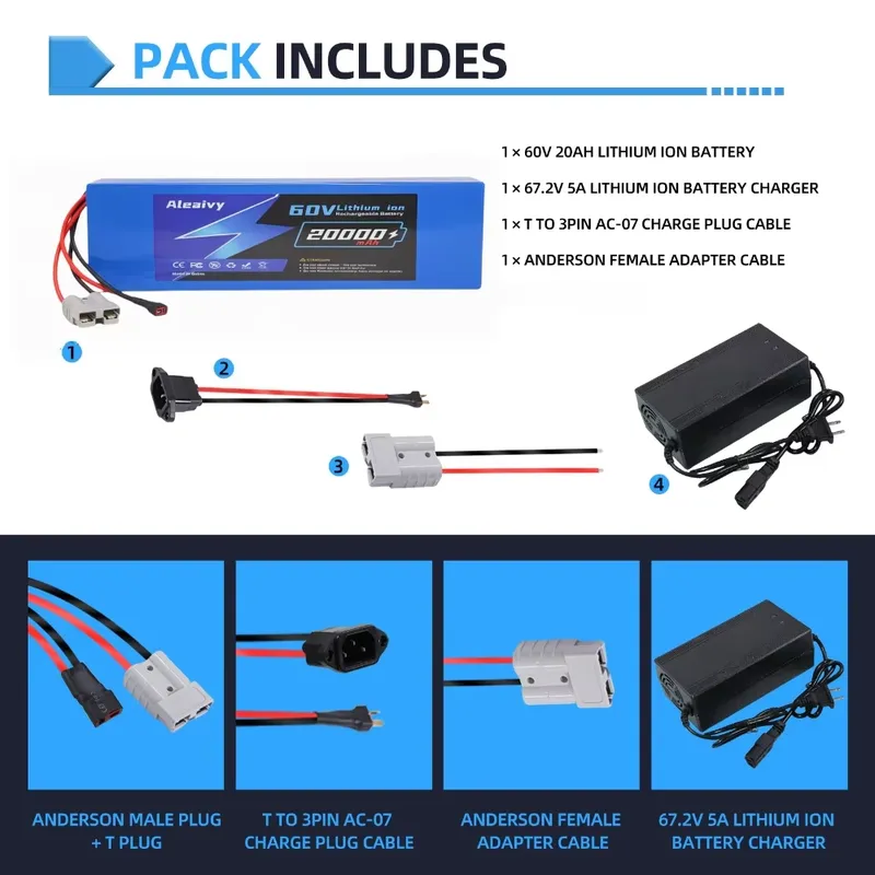  60V 20AH 30AH 21700 Lithium B - 60V 30Ah 21700 Battery Pack review and price