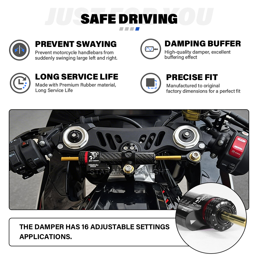 Motorcycle Steering Damper Bra - Steering Damper Stabilizer Kit Cnc review and price