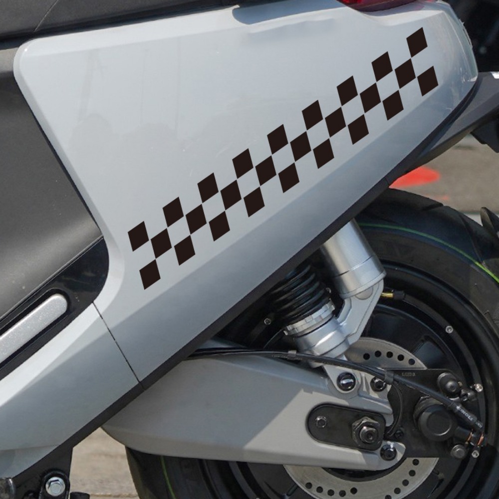 2pcs Checkered Flag Motorcycle - Scooter Helmet Set review and price